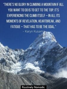 61 Perfect Quotes About Climbing Mountains