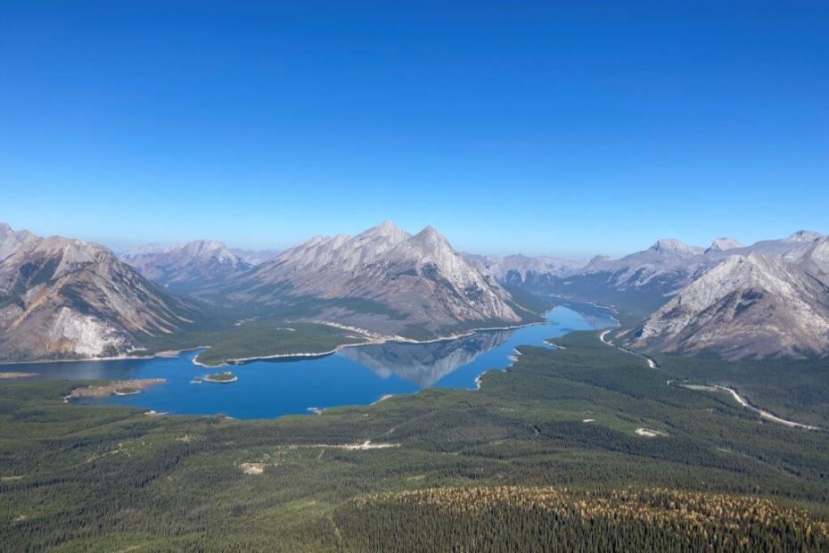Mountains and lake