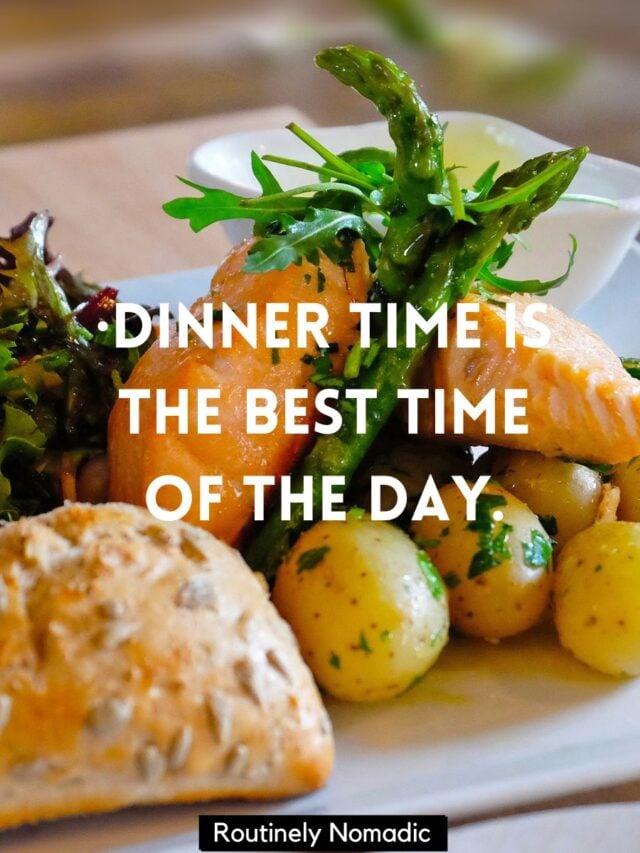 170 Perfect Dinner Captions Routinely Nomadic