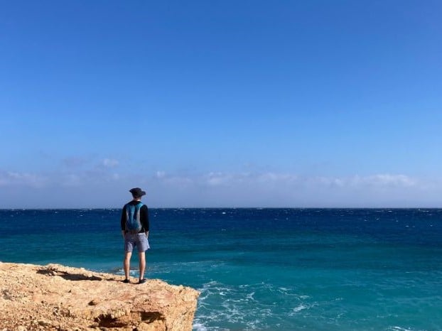 Person looking at ocean