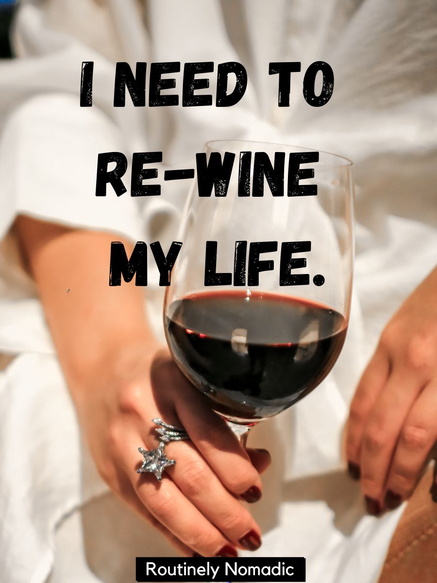 95 Funny Wine Captions Routinely Nomadic