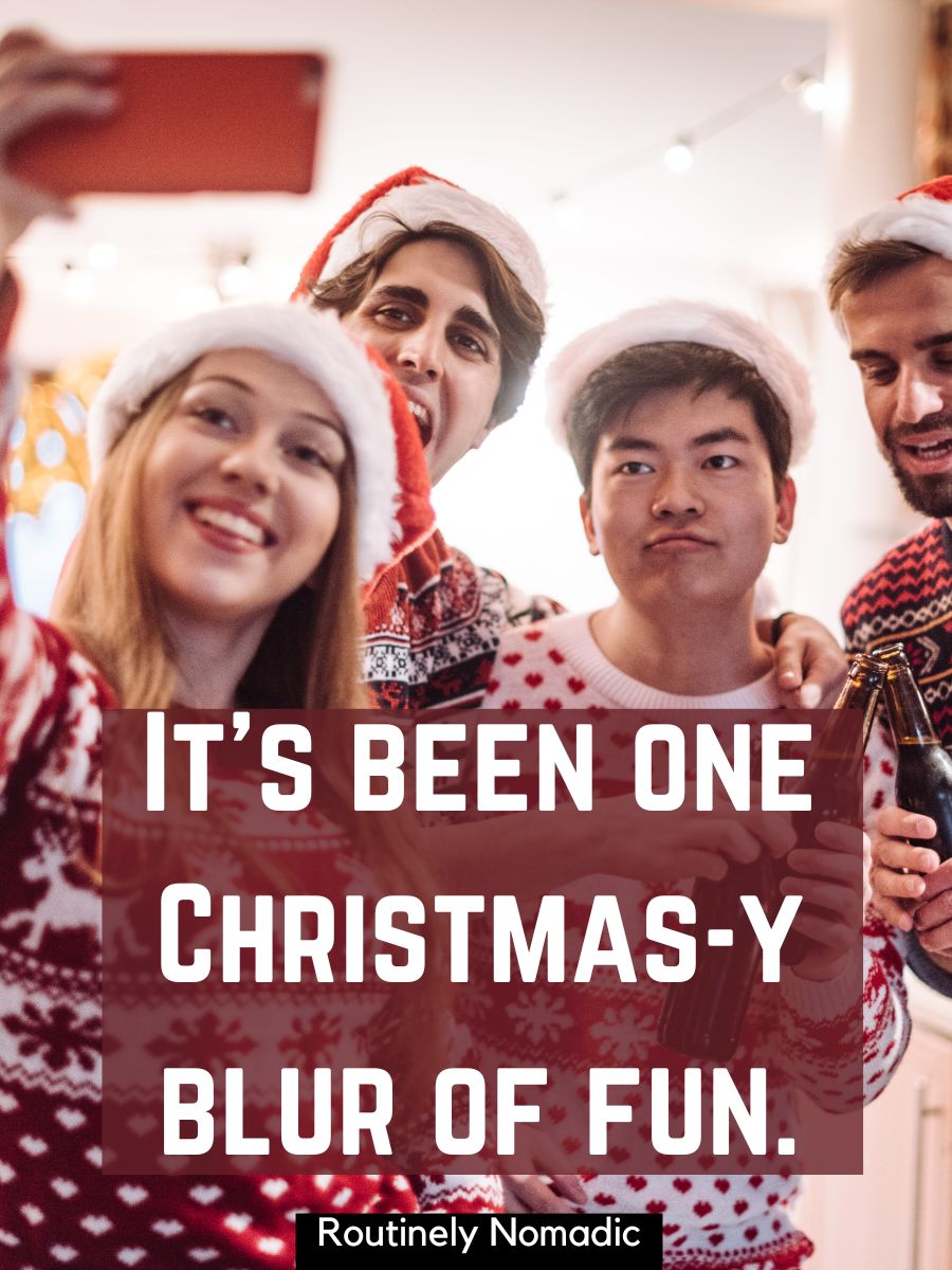 100 Festive Christmas Party Captions  Routinely Nomadic