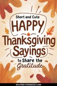 Happy Thanksgiving Sayings