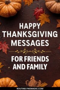 Short Thanksgiving messages for friends and family