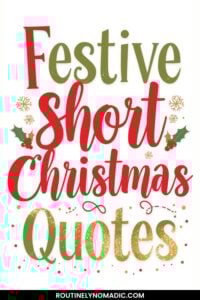Short Christmas quotes pin