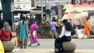 Street scene in Bangalore India