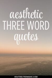 Three word quotes