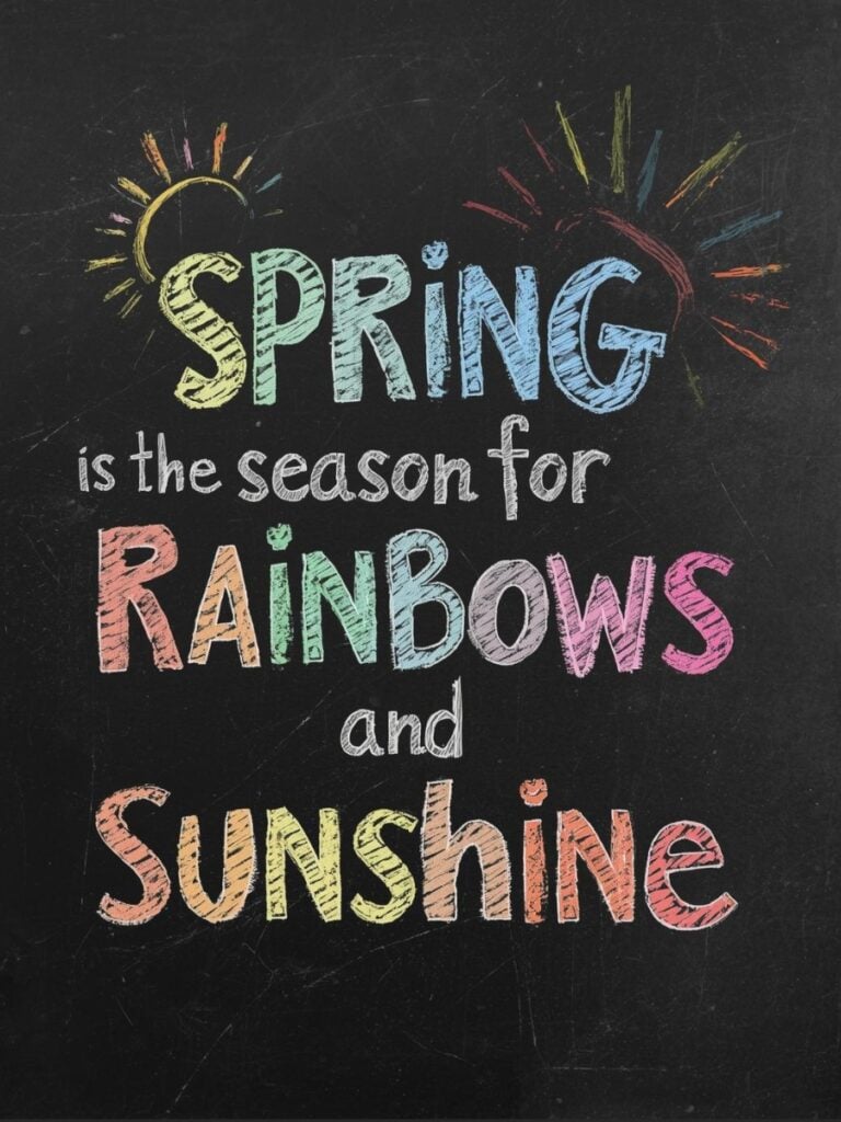 spring chalkboard art ideas