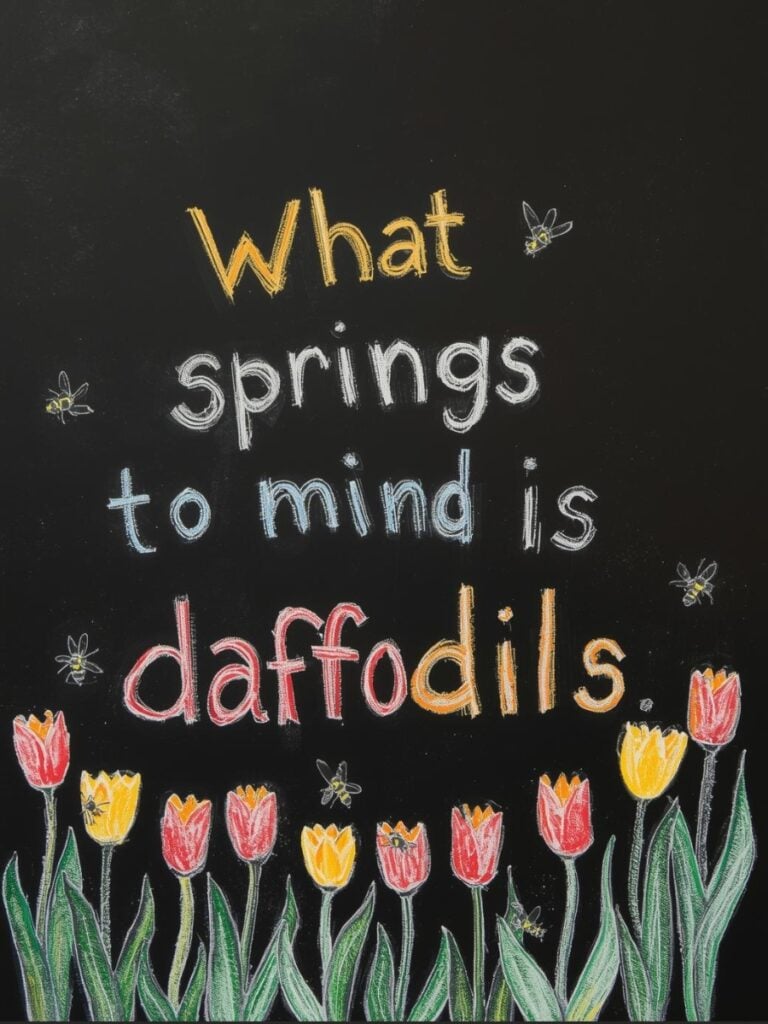 spring chalkboard art ideas