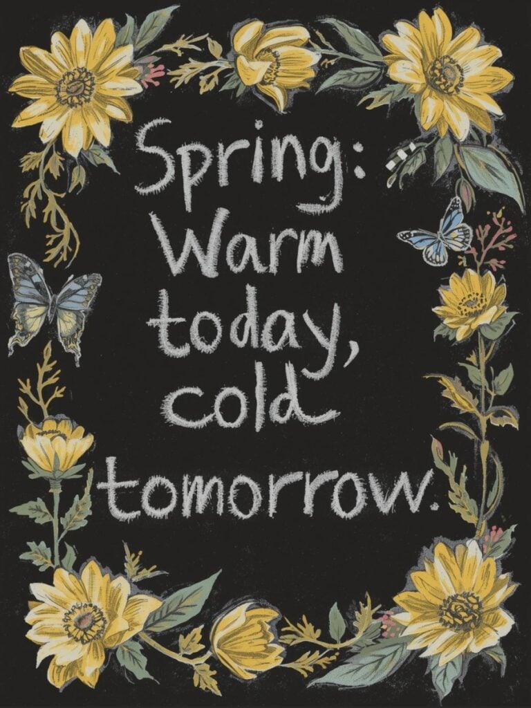 spring chalkboard art ideas