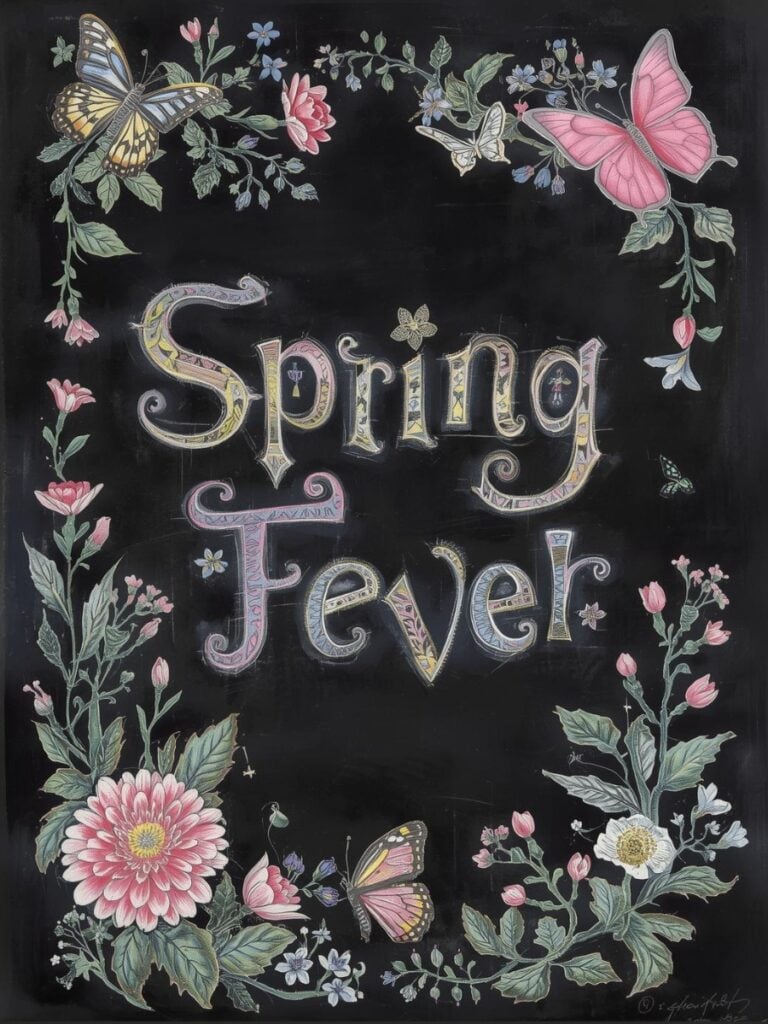 spring chalkboard art ideas