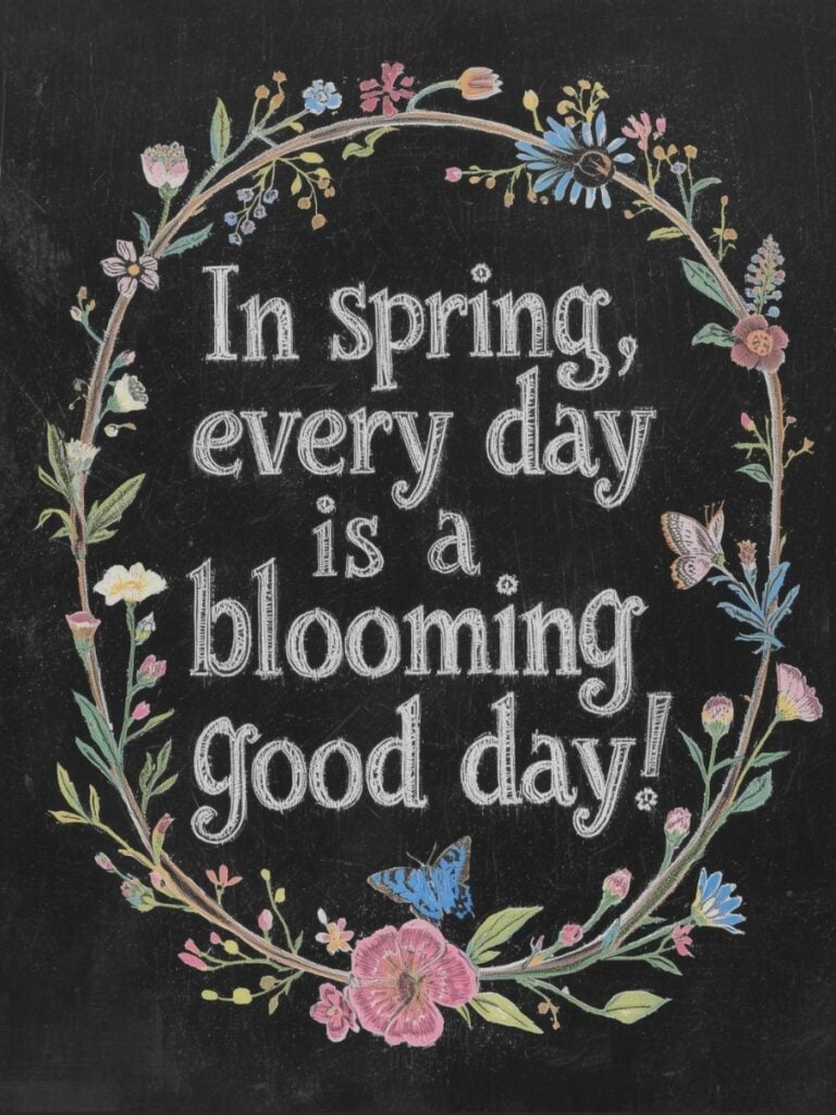 spring chalkboard art ideas