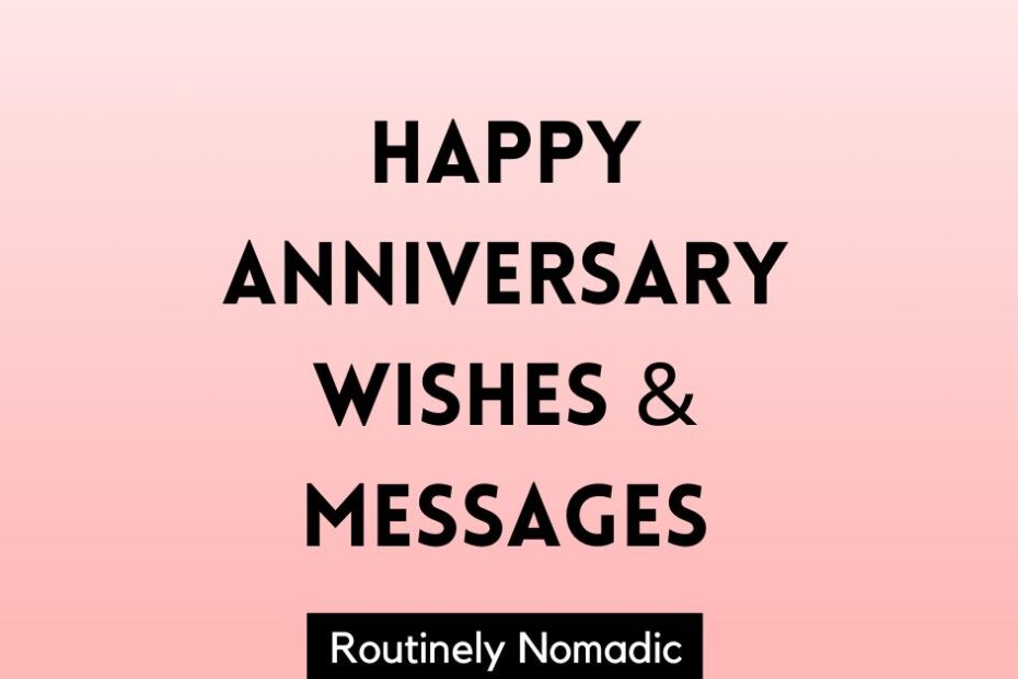 happy anniversary wishes and messages