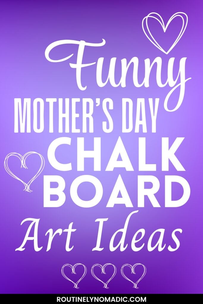 Happy Mother's day chalkboard art ideas
