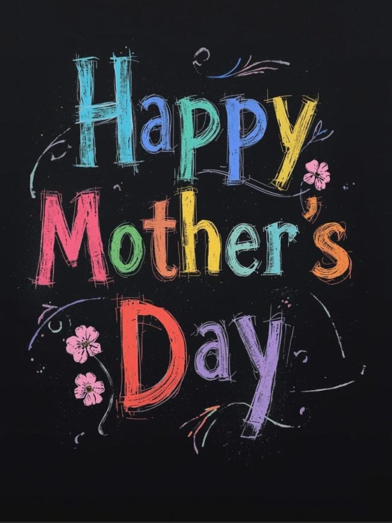 Happy Mother's day chalkboard art ideas