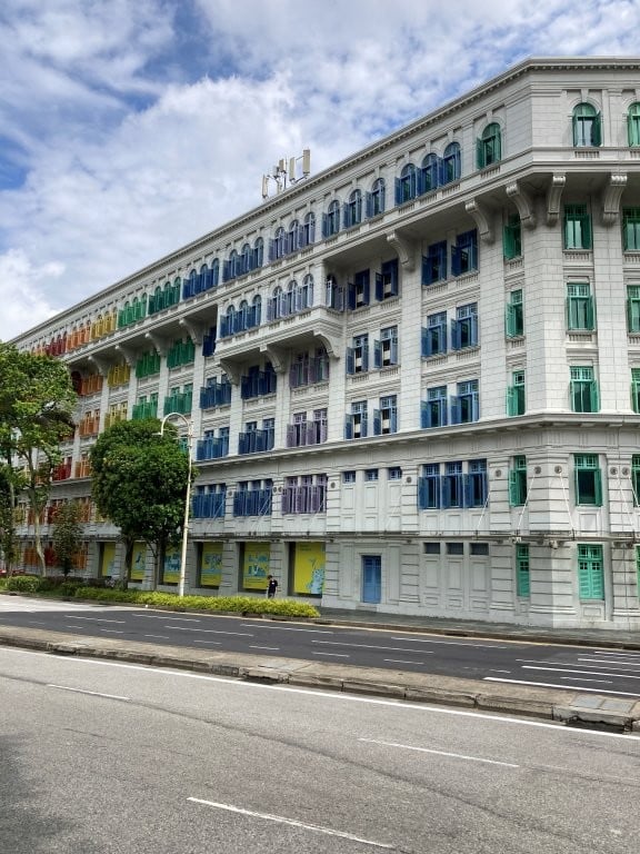 Building with colourful windows