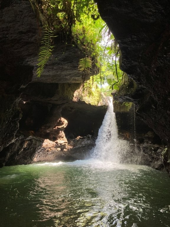 Cave waterfall