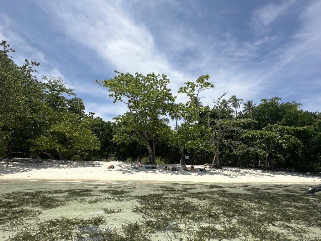 Tiny tropical beach in Raja Ampat