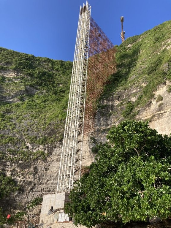 Huge partially finished beach elevator