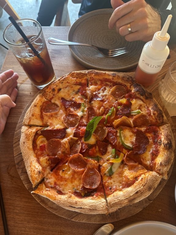 Pepperoni pizza at Eastside in Diamond Beach