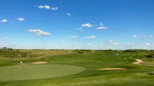 Green golf course in Saskatchewan