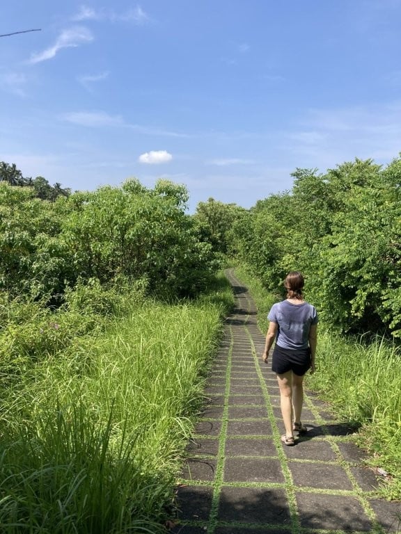 Woman walking on the Campuhan Ridge Walk in Ubud Bali