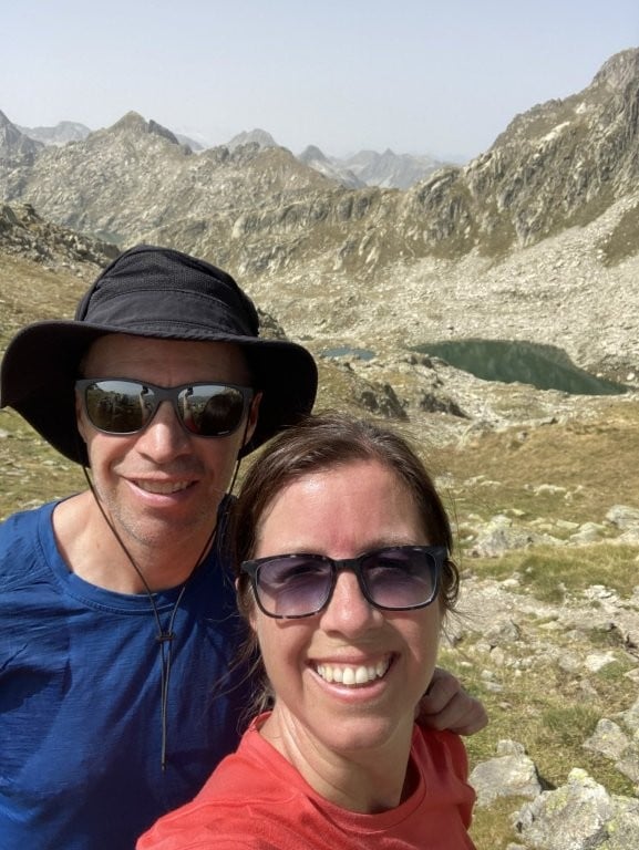 Couple in mountains