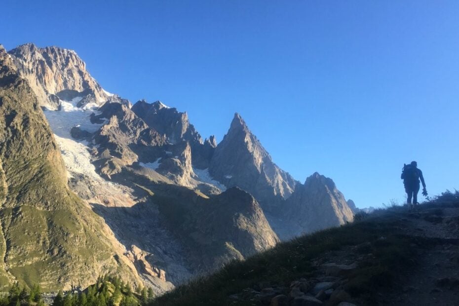 Hiker in the mountains