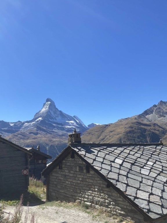 Shale rood with Matterhorn in the background