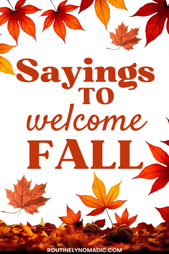 Hello Fall Sayings