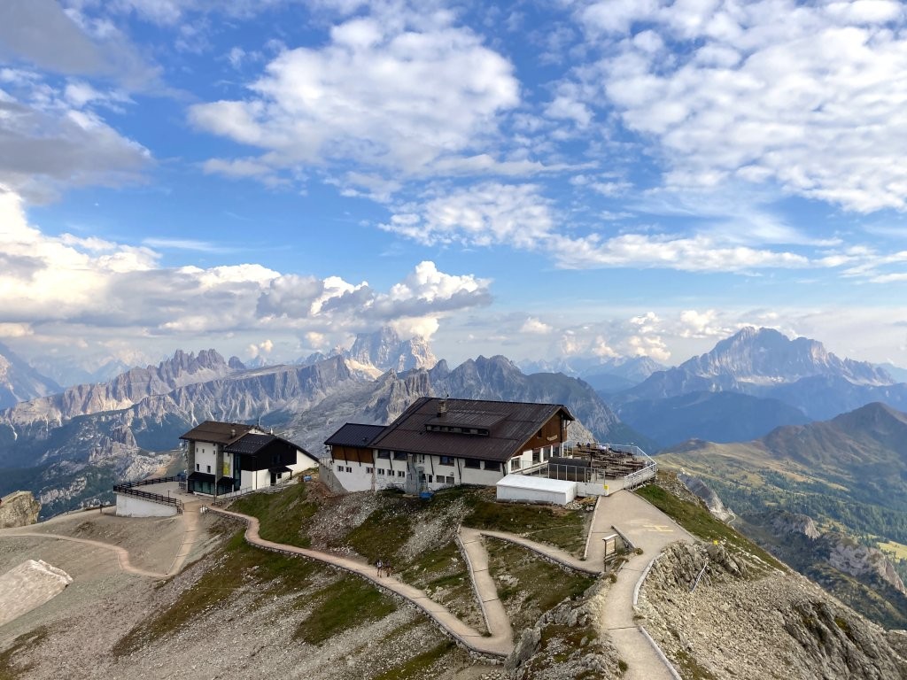 Mountain hut in the Italian Dolomites