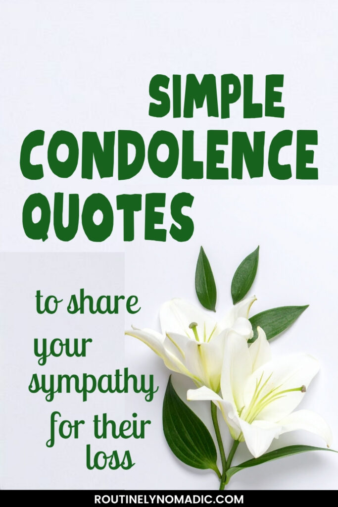 Short condolence Quotes