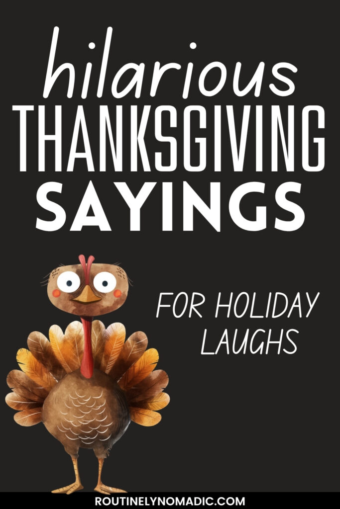 Funny Thanksgiving Sayings
