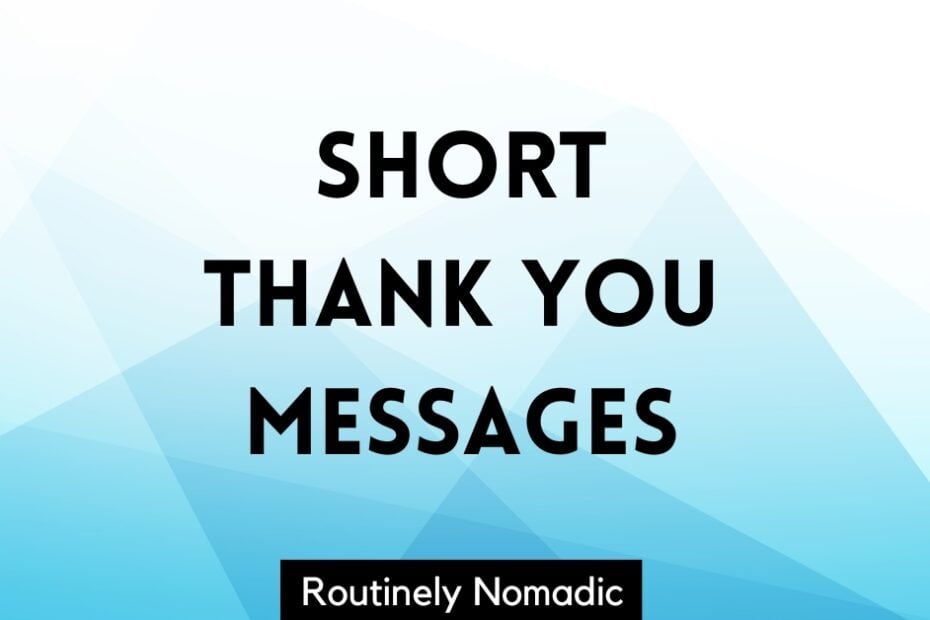 short thank you messages
