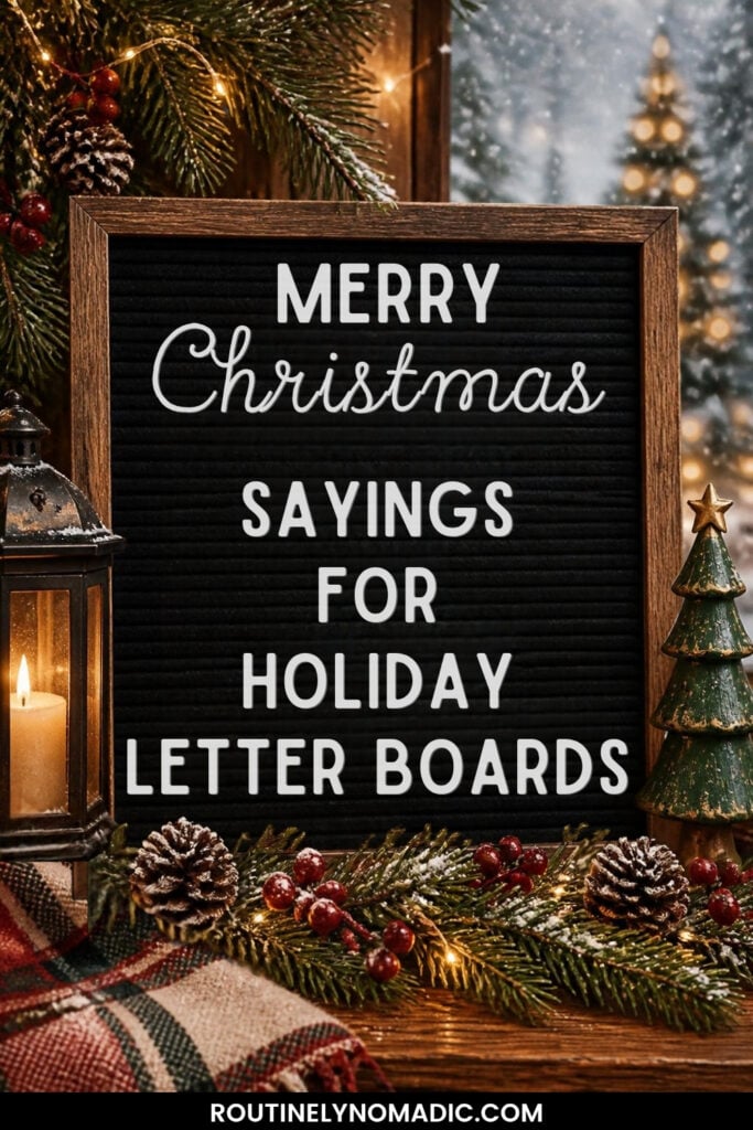 Merry Christmas Letter Board Quotes and Sayings