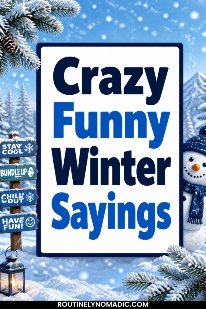 Hilariously Funny Winter Sayings for Signs