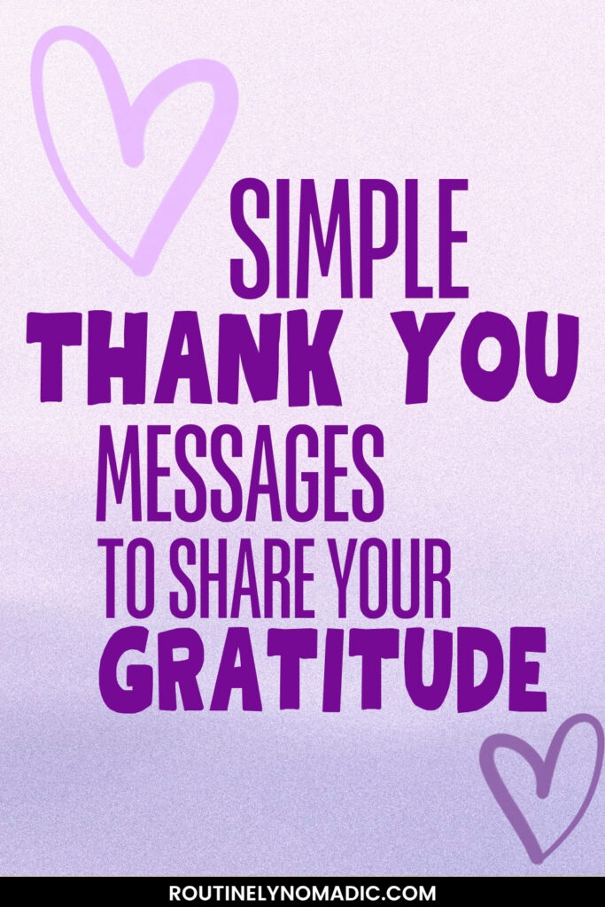 Short thank you mesages