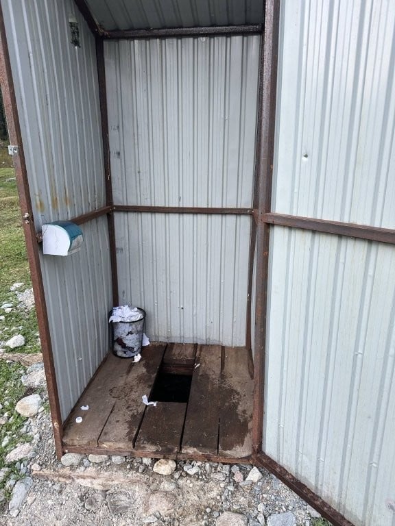 Nasty outhouse