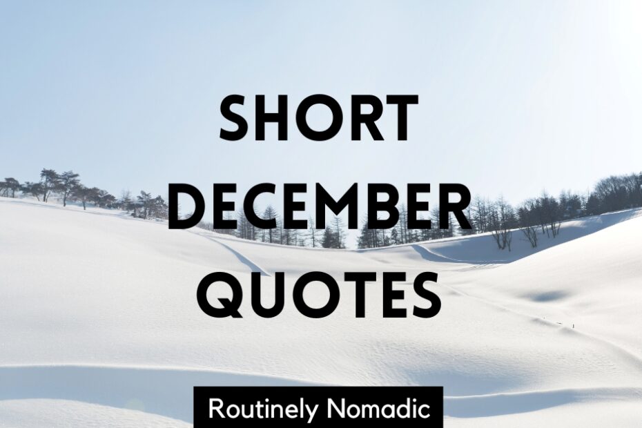 short december quotes