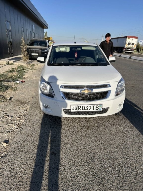 Samarkand driver standing next to his car