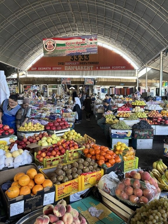 Fruit for sale in the Panjakent bazaar